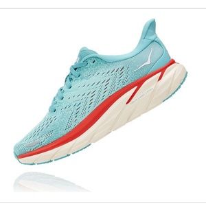 HOKA Women’s Clifton 8 Aquarelle / Eggshell Blue, size 7.5